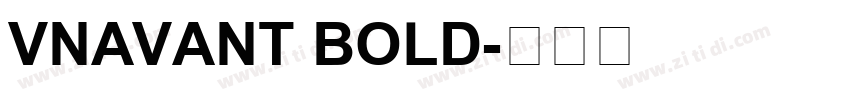 VnAvant Bold字体转换